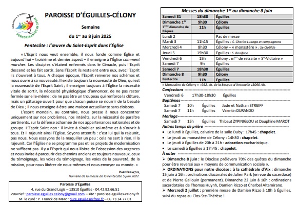Bulletin semaine 2025 22