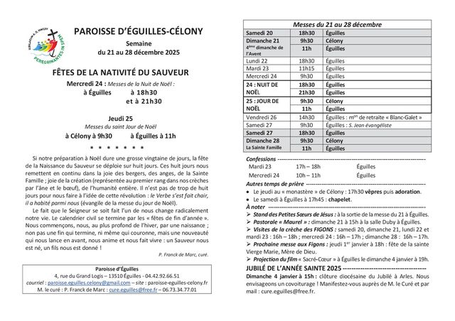 Bulletin semaine 2025 52