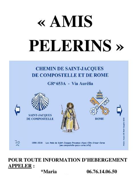 affiche pelerins de Compostele