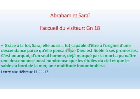 Abraham et Sarah 2
