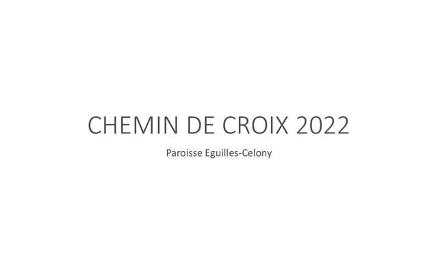 Chemin croix 2022