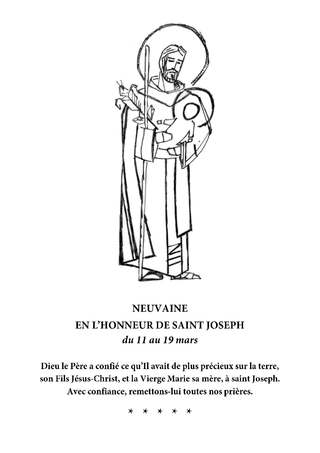 Neuvaine saint Joseph 2026