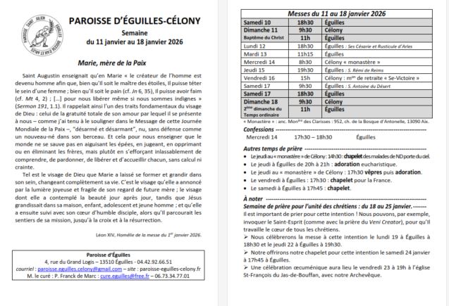 Bulletin semaine 2025 52