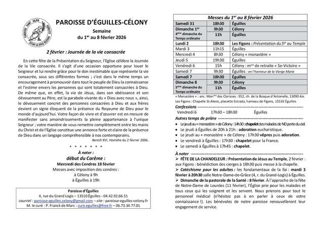 Bulletin semaine 2026 6